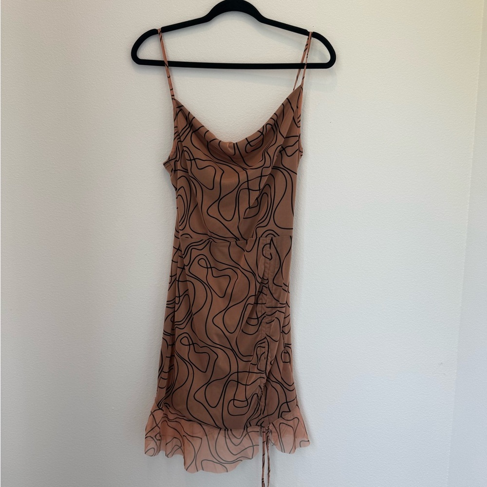 Abstract Patterned Slip Dress - Picture 2 of 3